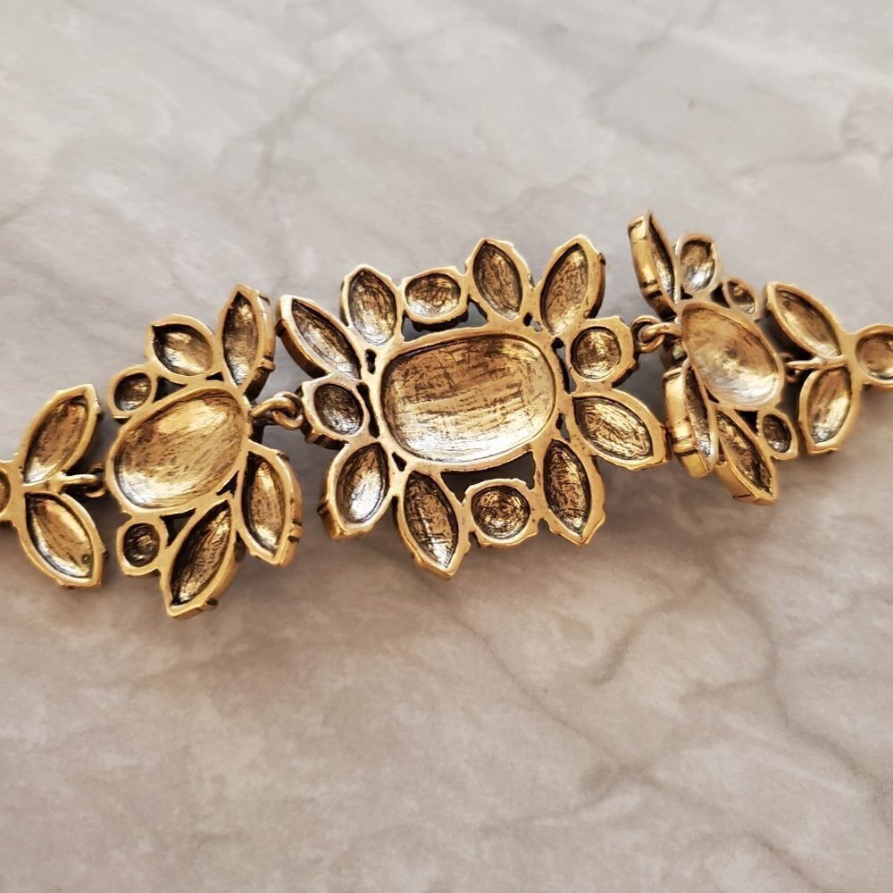 💖💖 J. Crew Garden Leaf Bracelet Gold Antiqued 💖💖 - Picture 7 of 10